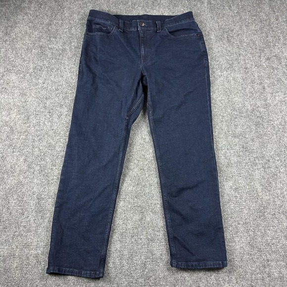 L.L. Bean Other - L.L.Bean Jeans‎ Mens 33x29 Blue Standard Fit Straight Stretch Denim Pants Casual